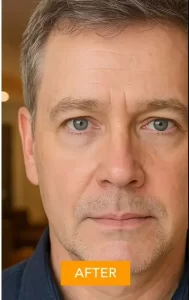 Anti aging skin renewal male after