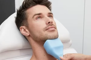 Cheek and chin implant male
