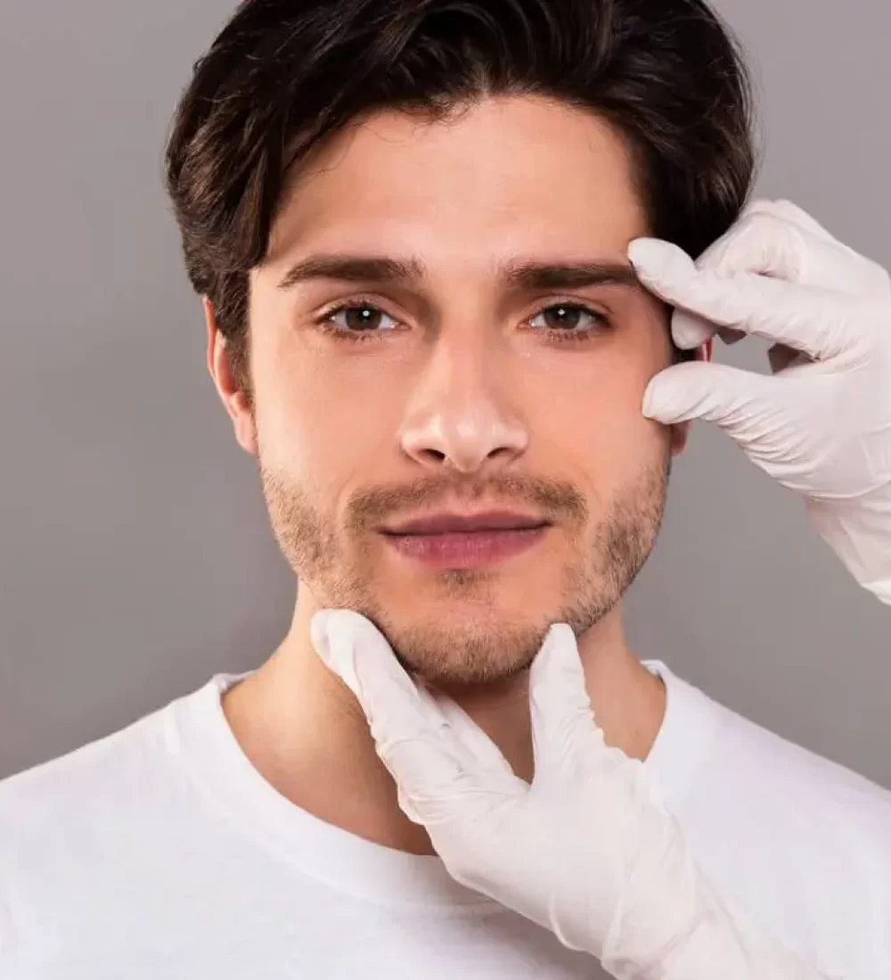 Face browlift male cover